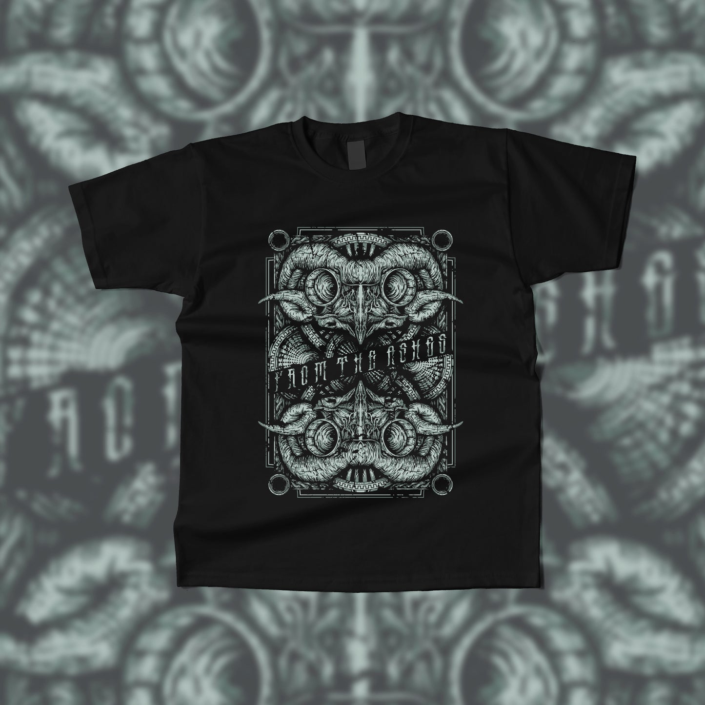 Тениска на From The Ashes - "HORNS"